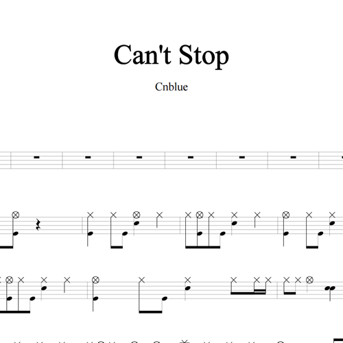 鼓谱*Cnblue_Can't Stop.asp